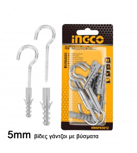 Σετ Βίδες Γάντζοι με Βύσματα