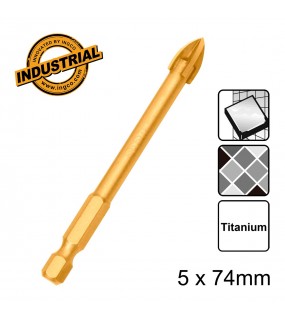 Τρυπάνι Πλακιδίων Γυαλιού 5x74mm