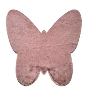ΧΑΛΙ PUFFY JM7 DARK PINK BUTTERFLY ANTISLIP - 160X160Β NewPlan