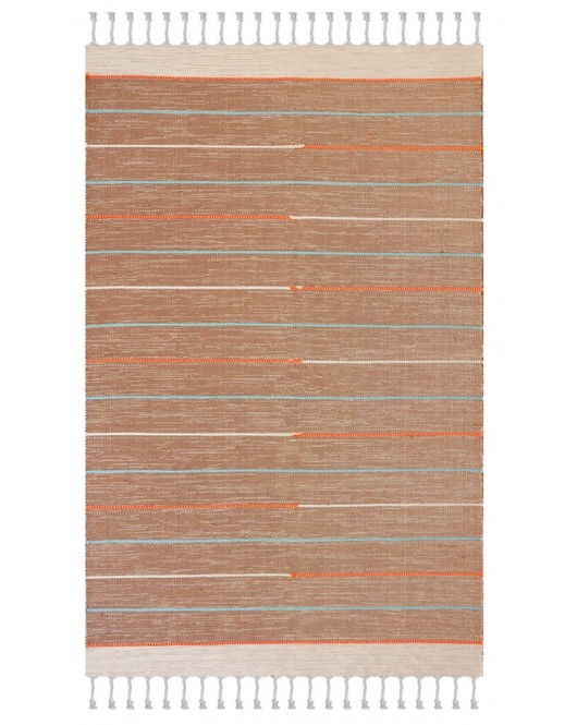 ΧΑΛΙ RIBELLA ΧΕΙΡΟΠΟΙΗΤΟ 600 BROWN - 133X190 NewPlan