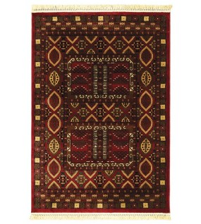 ΧΑΛΙ PERSIA 2273 BURGUNDY ΜΕ ΚΡΟΣΣΙ - SET067(2x140,1x200) NewPlan