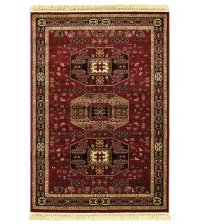 ΧΑΛΙ PERSIA 6057 BURGUNDY ΜΕ ΚΡΟΣΣΙ - 133X190 NewPlan