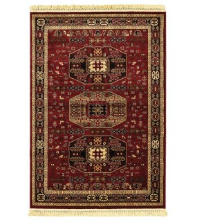 ΧΑΛΙ PERSIA 6057 BURGUNDY ΜΕ ΚΡΟΣΣΙ - 080X150 NewPlan