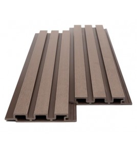 WPC PANEL ΜΕ 3D ΠΗΧΑΚΙΑ 25/176.5mm D.BROWN 8530 NewPlan