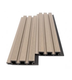 WPC PANEL 2ης ΓΕΝΙΑΣ ΜΕ 3D ΠΗΧΑΚΙΑ 25/147.5mm ANTIQUE 5520 NewPlan