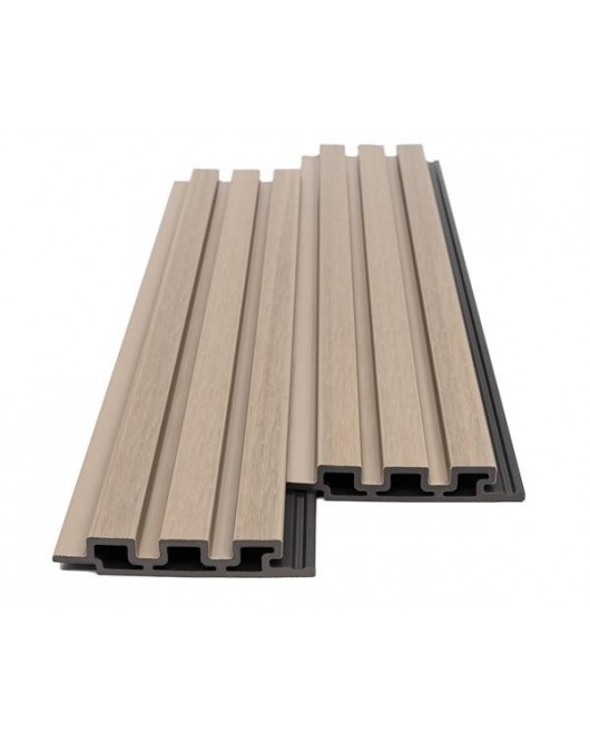 WPC PANEL 2ης ΓΕΝΙΑΣ ΜΕ 3D ΠΗΧΑΚΙΑ 25/147.5mm ANTIQUE 5520 NewPlan