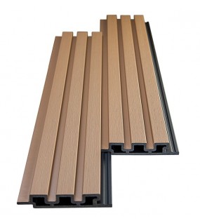 WPC PANEL 2ης ΓΕΝΙΑΣ ΜΕ 3D ΠΗΧΑΚΙΑ 25/147.5mm OAK 5580 NewPlan