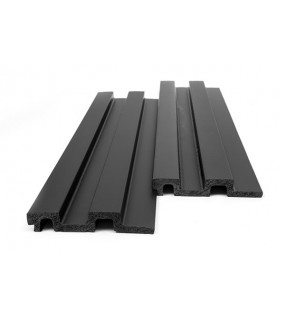 PS PANEL ΜΕ 3D ΠΗΧΑΚΙΑ 10 RESIDENCE 21/122 mm BLACK NewPlan