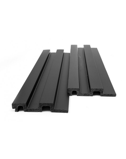 PS PANEL ΜΕ 3D ΠΗΧΑΚΙΑ 10 RESIDENCE 21/122 mm BLACK NewPlan