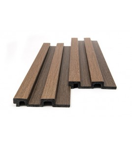 PS PANEL ΜΕ 3D ΠΗΧΑΚΙΑ 14 RESIDENCE 21/122 mm GOLDEN/BROWN OAK NewPlan