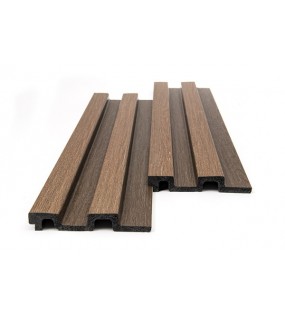 PS PANEL ΜΕ 3D ΠΗΧΑΚΙΑ 14 RESIDENCE 21/122 mm GOLDEN/BROWN OAK NewPlan