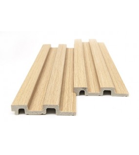 PS PANEL ΜΕ 3D ΠΗΧΑΚΙΑ 04 RESIDENCE 21/122 mm WHITE OAK NewPlan