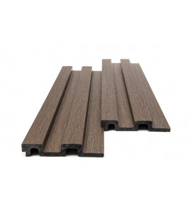PS PANEL ΜΕ 3D ΠΗΧΑΚΙΑ 08 RESIDENCE 21/122 mm DARK BROWN OAK NewPlan