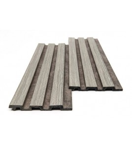 PS PANEL ΜΕ 3D ΠΗΧΑΚΙΑ 02/116 PIANO 12/122/2900mm GREY OAK/RUST NewPlan