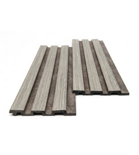 PS PANEL ΜΕ 3D ΠΗΧΑΚΙΑ 02/116 PIANO 12/122/2900mm GREY OAK/RUST NewPlan