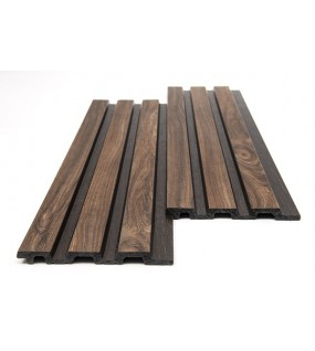 PS PANEL ΜΕ 3D ΠΗΧΑΚΙΑ 54 PIANO 12/122/2900mm WALNUT/DARK BROWN NewPlan