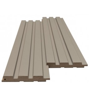 MDF PANEL ΜΕ 3D ΠΗΧΑΚΙΑ 506090 BEAT DL 16/119/2750mm SAND GREY NewPlan