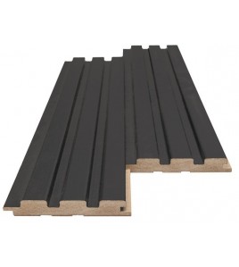 MDF PANEL ΜΕ 3D ΠΗΧΑΚΙΑ 507090 BEAT DL 16/119/2750mm BLACK LEAD NewPlan