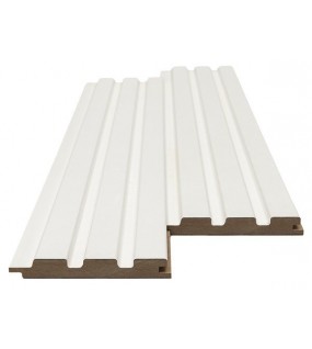 MDF PANEL ΜΕ 3D ΠΗΧΑΚΙΑ 502040 BEAT ST 16/119/2750mm WHITE NewPlan