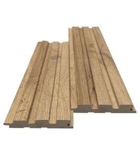 MDF PANEL ΜΕ 3D ΠΗΧΑΚΙΑ 508090 BEAT ST 16/119/2750mm PECAN NewPlan