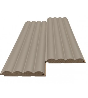 MDF PANEL ΜΕ 3D ΠΗΧΑΚΙΑ 806090 WAVE DL 16/119/2750mm SAND GREY NewPlan