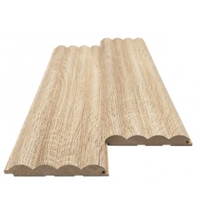 MDF PANEL ME 3D ΠΗΧΑΚΙΑ 801050 WAVE ST 16/119/2750mm SONOMA OAK NewPlan