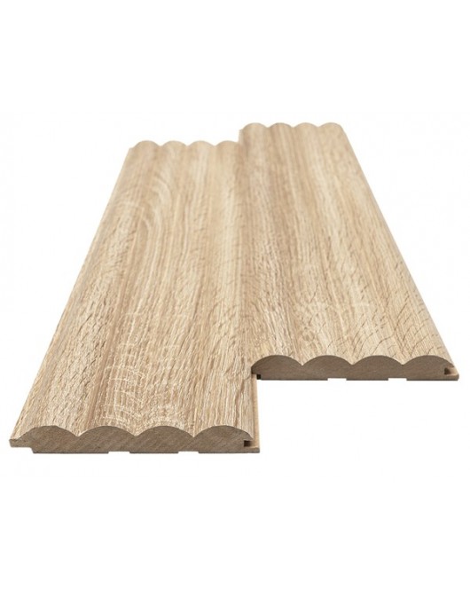 MDF PANEL ME 3D ΠΗΧΑΚΙΑ 801050 WAVE ST 16/119/2750mm SONOMA OAK NewPlan