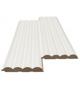 MDF PANEL ΜΕ 3D ΠΗΧΑΚΙΑ 802040 WAVE ST 16/119/2750mm WHITE NewPlan