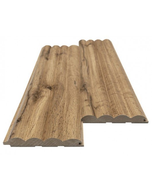 MDF PANEL ΜΕ 3D ΠΗΧΑΚΙΑ 808090 WAVE ST 16/119/2750mm PECAN NewPlan