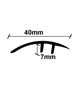 ΠΡΟΦΙΛ LAMINATE ΑΝΙΣΟΠΕΔΟ ΑΣΗΜΙ 40Χ2750mm NewPlan