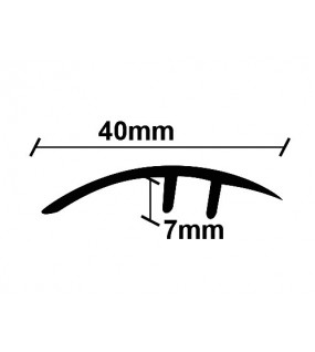 ΠΡΟΦΙΛ LAMINATE ΑΝΙΣΟΠΕΔΟ ΑΣΗΜΙ 40Χ2750mm NewPlan