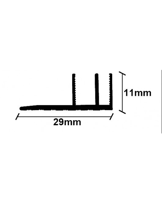 ΠΡΟΦΙΛ ΠΑΡΚΕ ΒΑΣΗ ΜΕΓΑΛΗ 29X11X2750mm NewPlan